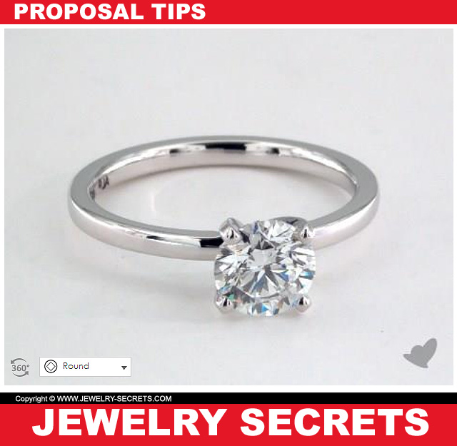 round diamond engagement solitaire ring