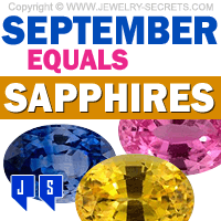 september is blue sapphire pink sapphire yellow sapphire month