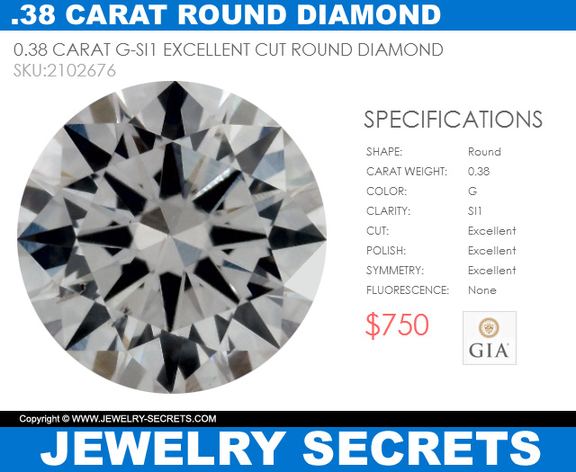 average 38 carat round diamond