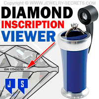 diamond laser inscription viewer magnifier