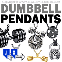 dumbbell weight lifting pendants