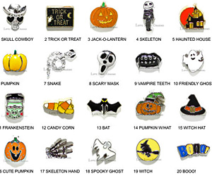 halloween floating charms