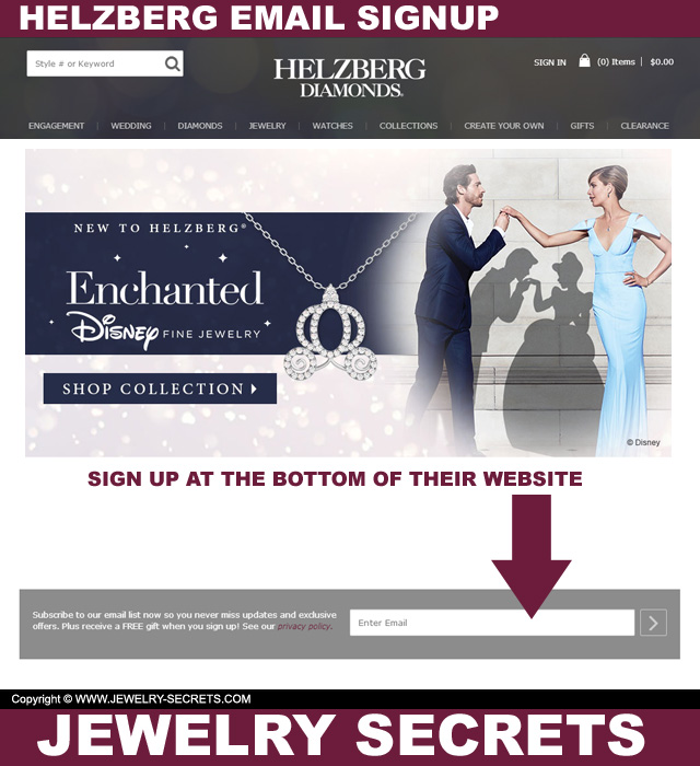 helzberg email signup free gift