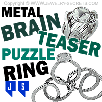 metal brain teaser puzzle ring
