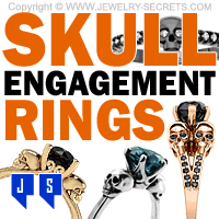 skull engagement rings