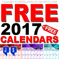 free 2017 gemstone jewelry calendars