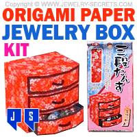 origami paper jewelry box kit