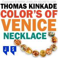 thomas kinkade colors of venice necklace