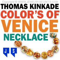 thomas kinkade colors of venice necklace thomas kinkade colors of venice necklace