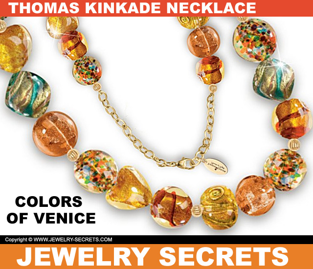 thomas kinkade colors of venice necklace