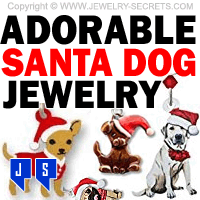 adorable santa dog christmas jewelry