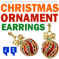 christmas ornament earrings christmas ornament earrings
