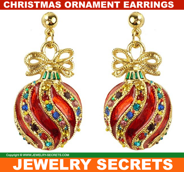 christmas ornament earrings christmas ornament earrings