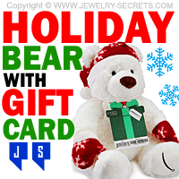 holiday bear with gift card