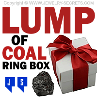 lump of coal in a ring box