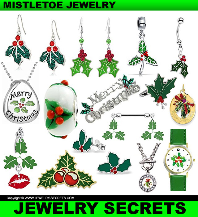 mistletoe jewelry mistletoe jewelry