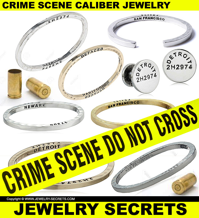 Crime Scene Caliber Jewelry