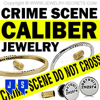 Crime Scene Gun Caliber Jewelry
