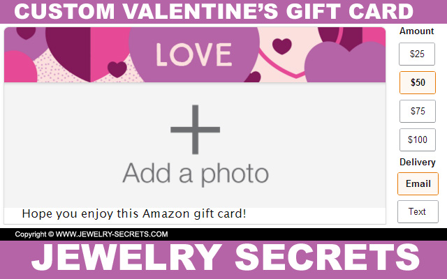 Custom Amazon Valentines Day Gift Card Custom Amazon Valentines Day Gift Card