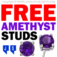Free Amethyst Stud Earrings