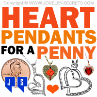 Heart Pendants For A Penny