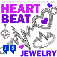 Heartbeat Jewelry Rings Earrings Pendants