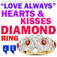 Hearts And Kisses Diamond Ring