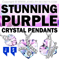 Stunning Light Purple Blue Rainbow Crystal Pendants