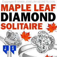 Maple Leaf Diamond Solitaire