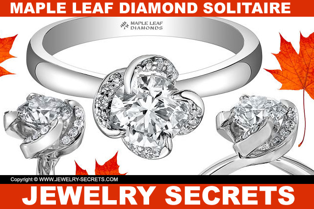 Maple Leaf Diamond Solitaire