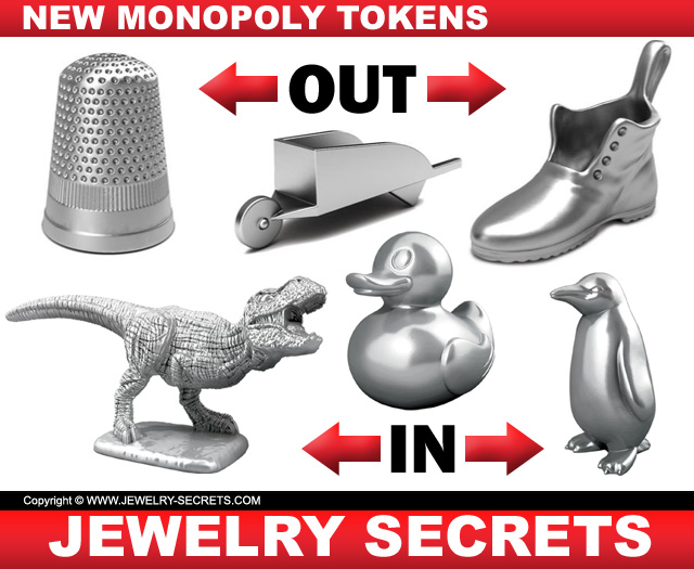 Monopoly Game Piece Token Jewelry Monopoly Game Piece Token Jewelry
