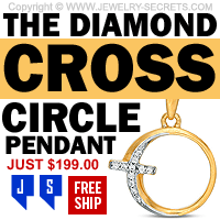The Diamond Cross Circle Pendant