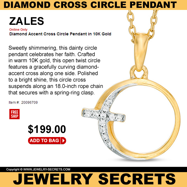 The Diamond Cross Circle Pendant