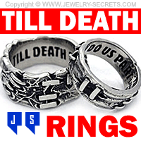 Till Death Do Us Part Stitches Rings