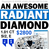 An Awesome Cheap Radiant Diamond SI2 E