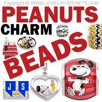 Charlie Brown Peanuts Snoopy Charm Beads