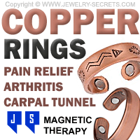 Copper Rings For Pain Relief Arthritis Carpal Tunnel Magnetic Therapy