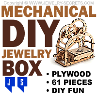 Mechanical DIY 61 Piece Puzzle Jewelry Trinket Box