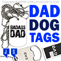 Dad Fathers Day Dog Tag Pendants