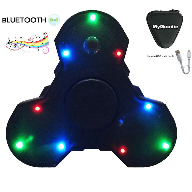 LED Light Bluetooth Audio Fidget Spinner
