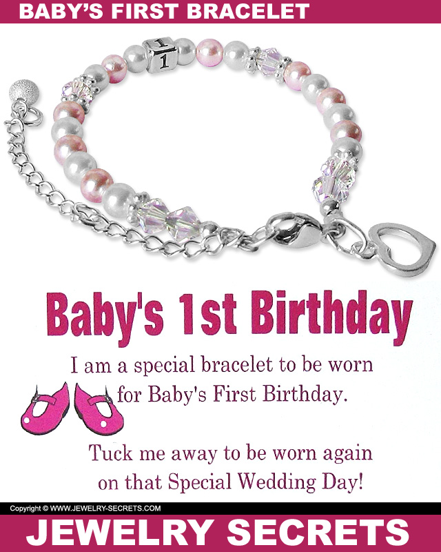 Baby Girls 1st Bracelet Gift