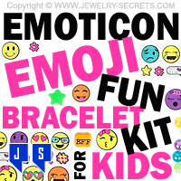 Emoji Emoticon Bracelet Kit For Kids