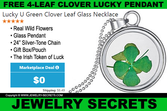 Free Four Leaf Clover Lucky Pendant Necklace