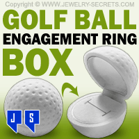 Golf Ball Engagement Ring Box