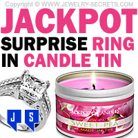 JACKPOT - SURPRISE RING IN CANDLE TIN JACKPOT - SURPRISE RING IN CANDLE TIN