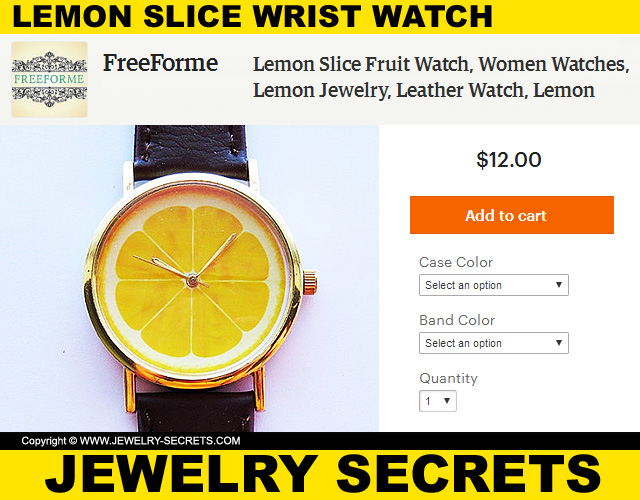 Lemon Slice Wrist Watch