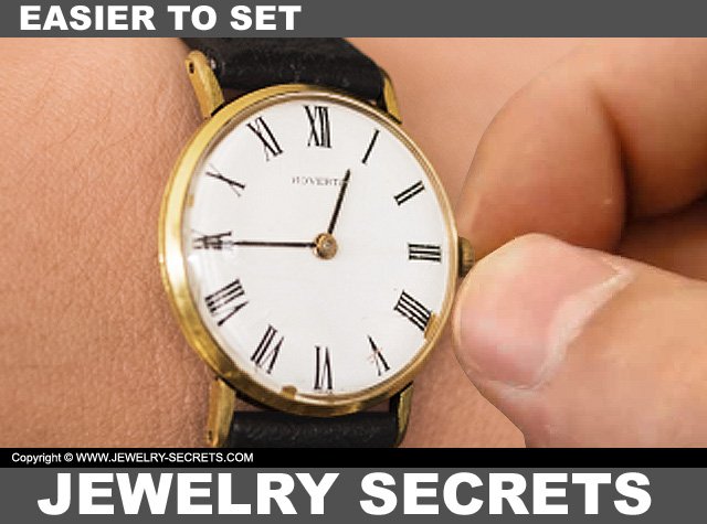 Non-Dominant Hand Makes It Easier To Wind Set Change Time And Date