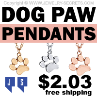 Cute Dog Paw Pendants Just Two Dollars