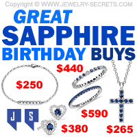 Great Sapphire September Birthday Buys