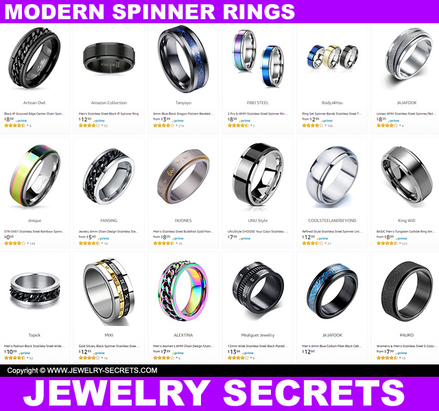 Modern Spinner Rings